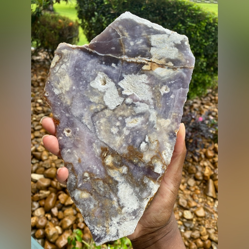 Purple Chalcedony Decorative Slab